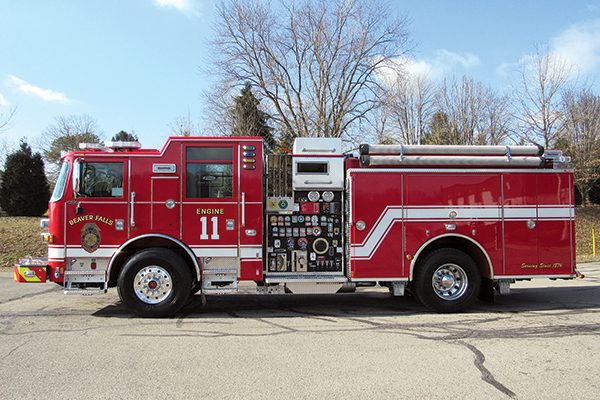 BEAVER FALLS FIRE COMPANY Pierce Arrow XT Pumper