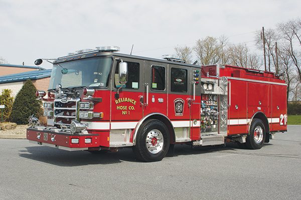 RELIANCE HOSE COMPANY No 1 - Pierce Enforcer Pumper