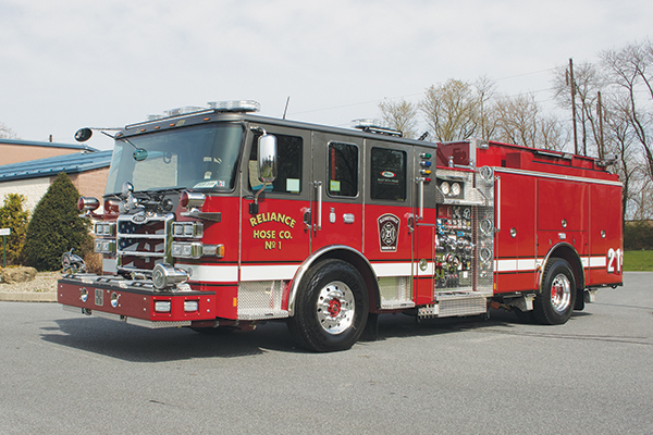 RELIANCE HOSE COMPANY No 1 - Pierce Enforcer Pumper - Glick Fire ...