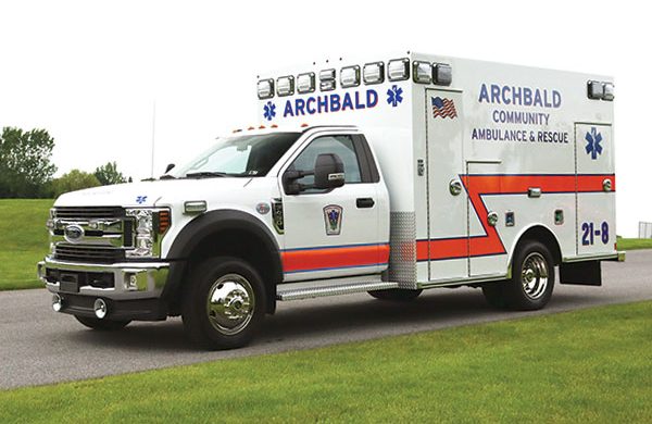 ARCHBALD COMMUNITY AMBULANCE Braun Express Plus Ambulance