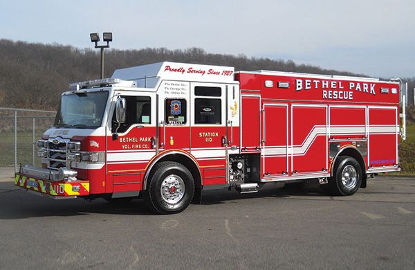 BETHEL PARK VOLUNTEER FIRE COMPANY Pierce Velocity PUC Rescue Pumper