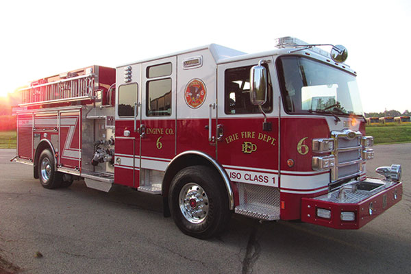 ERIE FIRE DEPT. Pierce Pierce Enforcer Pumper - Glick Fire Equipment ...