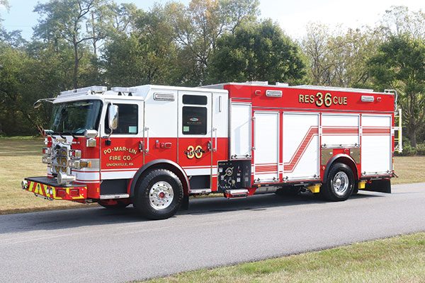 PO-MAR-LIN FIRE COMPANY Pierce Enforcer PUC Pumper