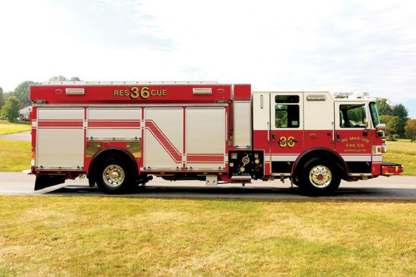 PO-MAR-LIN FIRE COMPANY Pierce Enforcer PUC Pumper