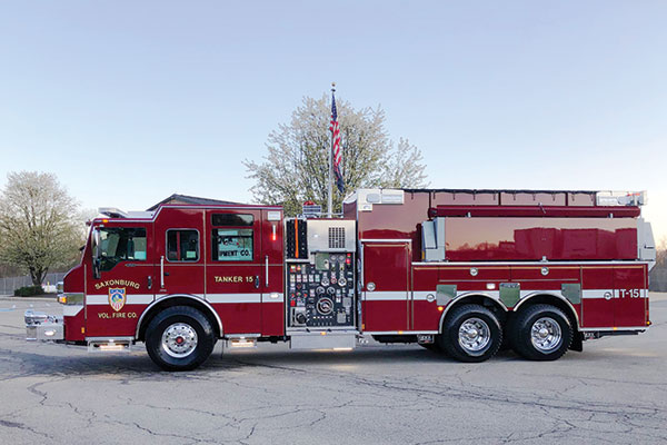 SAXONBURG VOL FIRE CO - 2020 Pierce Velocity Tanker/Pumper - Glick Fire ...