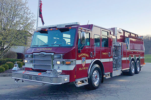 SAXONBURG VOL FIRE CO - 2020 Pierce Velocity Tanker/Pumper - Glick Fire ...