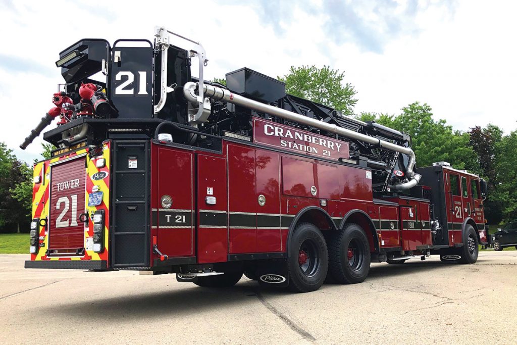 CRANBERRY TWP VOL FIRE CO - Pierce Arrow XT 100’ Mid-Mount Aerial Tower Quint