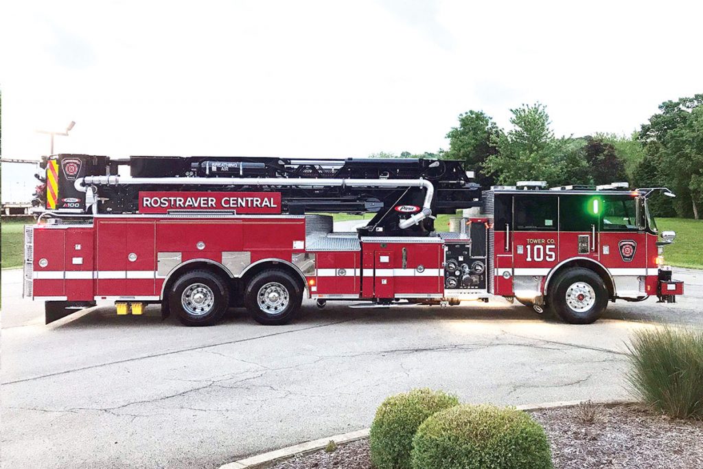 ROSTRAVER CENTRAL VFD - Pierce Arrow XT 100' Mid-Mount PAP Ascendant Tower