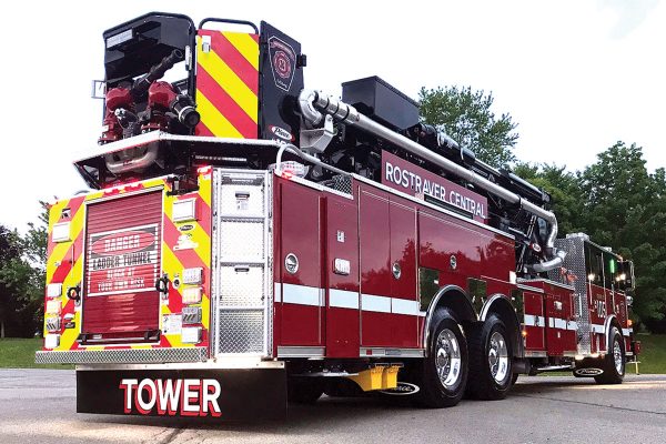 ROSTRAVER CENTRAL VFD - Pierce Arrow XT 100' Mid-Mount PAP Ascendant Tower