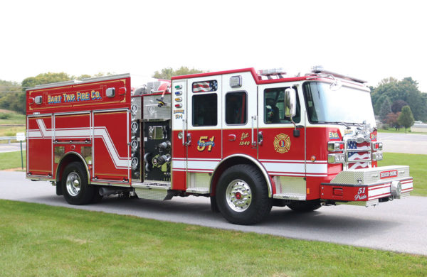 BART TWP FIRE COMPANY Pierce Rescue Pumper