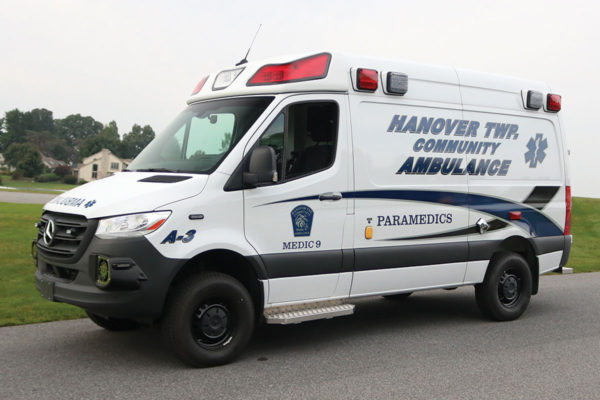 HANOVER TWP COMMUNITY AMBULANCE Demers Mirage LT2E AWD Sprinter Type II Ambulance