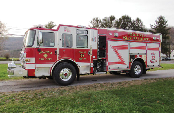 COLUMBIA OSCEOLA MILLS FIRE COMPANY Pierce Enforcer PUC Pumper