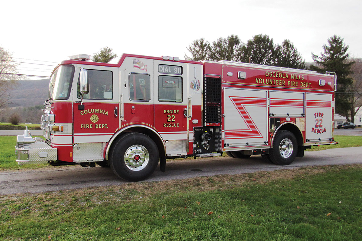 COLUMBIA OSCEOLA MILLS FIRE COMPANY – PUC Pumper - Glick Fire Equipment ...