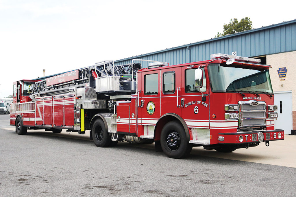 WILKES BARRE Pierce Enforcer 107' Tiller 34603