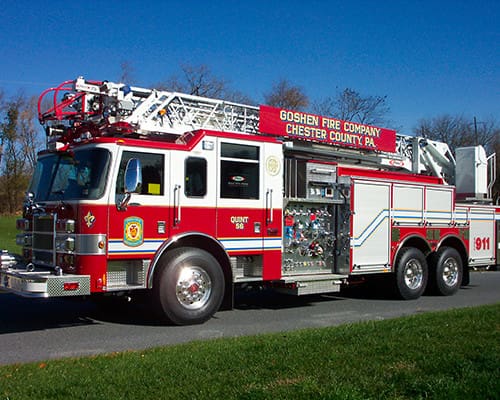 Goshen Fire Company Pierce Dash 75' Aerial | GLICK Fire Equipment