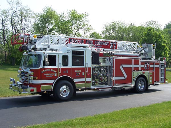 Rescue Fire Company Pierce Dash 75' Aerial | GLICK Fire Equipment